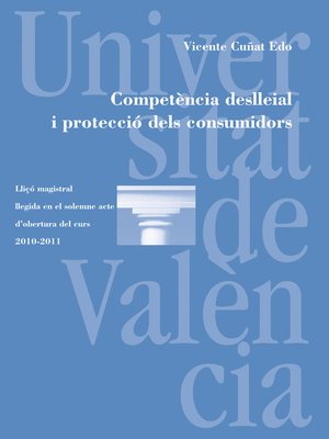 cover image of Competència deslleial i protecció dels consumidors